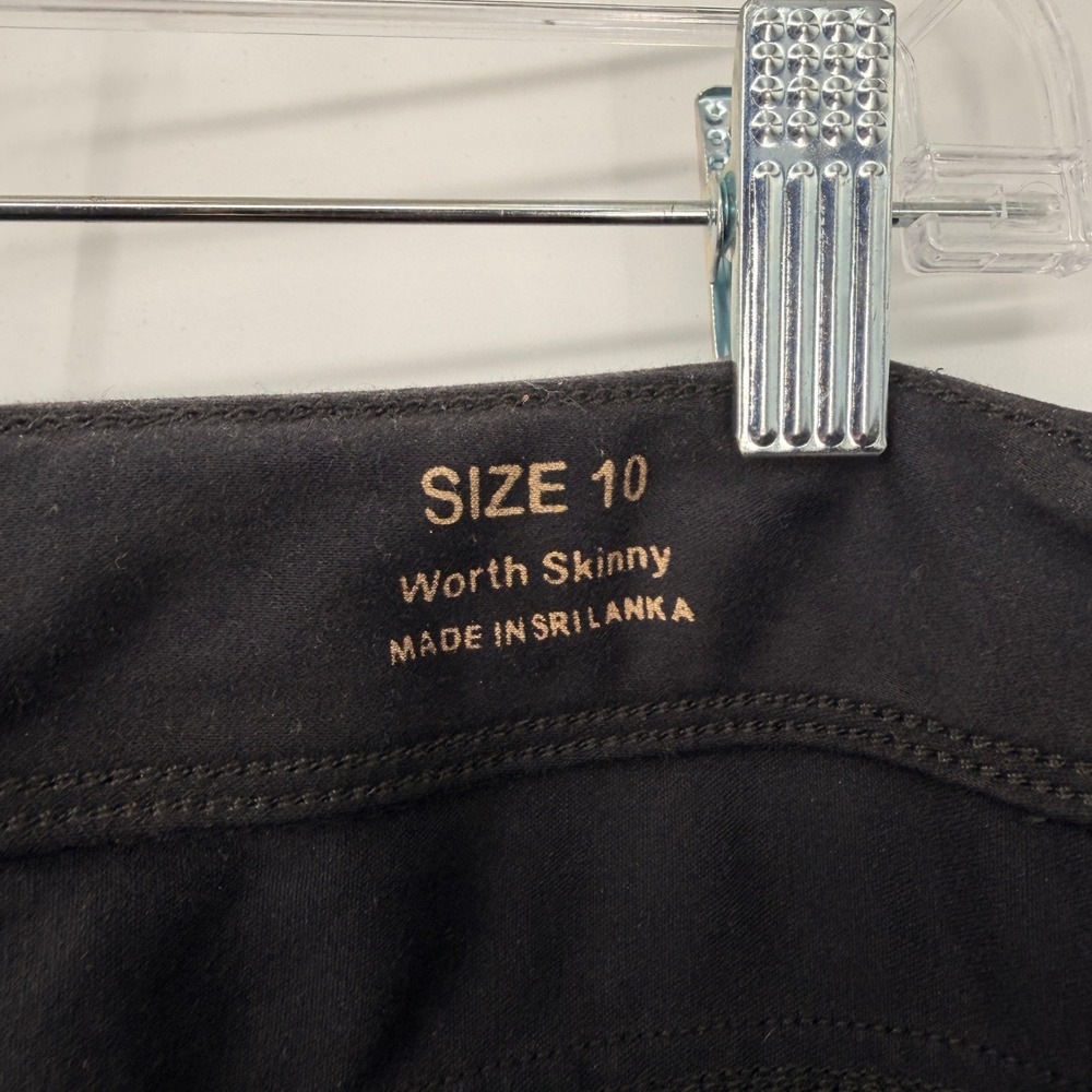 Lilly Pulitzer Worth Skinny Pants Womens 10 Black Stretch Preppy Casual Capsule - Picture 4 of 7